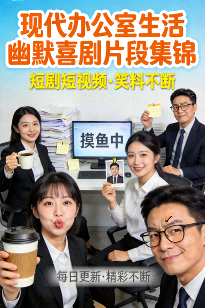 短剧短视频海报 - 现代办公室生活中的幽默喜剧片段集锦